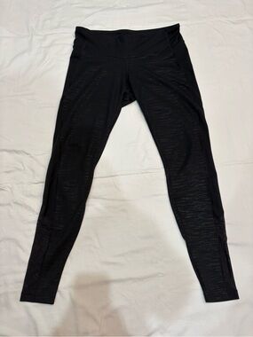 Columbia Black Activewear Leggings with Sheer Panels Size M